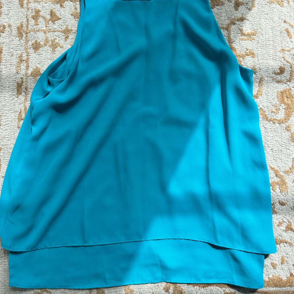St. Tropez West Sleeveless Teal Women's Top